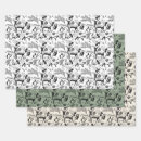 Search for winter forest animal wrapping paper Deer