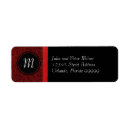 Search for black and white damask return address labels Classic