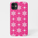 Search for pink snowflake iphone cases White