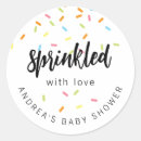 Search for rainbow party stickers Baby shower