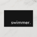 Search for swimmer business cards Water