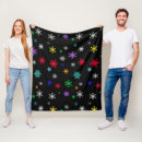 Search for red white christmas blankets Let it snow