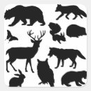 Search for forest silhouette stickers Bear