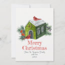 Search for red cardinal bird christmas cards Watercolor