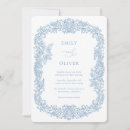 Search for baroque wedding invitations Dusty blue