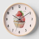 Search for sweet strawberry clocks Cupcake