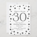 Search for silver 30th birthday invitations Chic