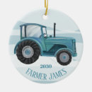Search for blue tractor christmas tree decorations Country