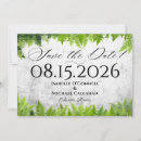Search for fern wedding save the dates Greenery