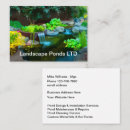 Search for pond business cards Landscaper