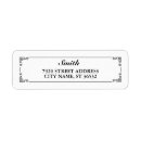 Search for stylist return address labels Black and white