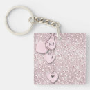 Search for girly square key rings Sparkly