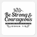 Search for courage stickers Joshua 1 9