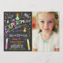 Search for science experiments invitations Girl science party
