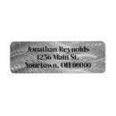 Search for silver metallic return address labels Brushed metal