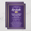 Search for purple and white graduation invitations Modern