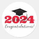 Search for red and white graduation stickers Simple