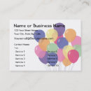 Search for balloon design business cards Colourful