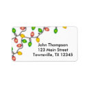 Search for christmas lights labels Red