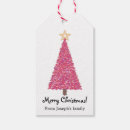Search for christmas tree gift tags Pink