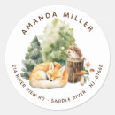 Search for modern fox stickers Watercolor