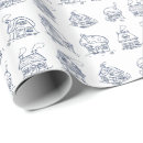 Search for home wrapping paper Blue and white