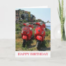 Search for red motorbikes cards Transport