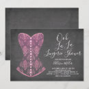 Search for pink lingerie shower invitations Corset