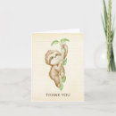 Search for sloth thank you cards Baby shower