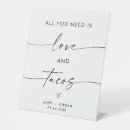 Search for food wedding signs Minimalist