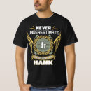 Search for hank tshirts Never underestimate