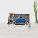 Search for classic car birthday cards Blue