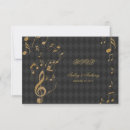 Search for musical rsvp cards Black