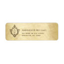 Search for parchment return address labels Elegant