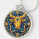 Search for taurus symbol key rings Zodiac