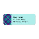 Search for blue green purple return address labels Pattern