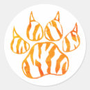 Search for orange tiger stickers Orange and black