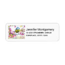 Search for bird on a branch return address labels Cute