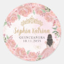 Search for pink dress stickers 15th birthday party