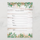 Search for blank rustic invitations Wood