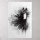 Search for black and white horse posters Stallion