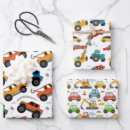 Search for digger truck wrapping paper Cars