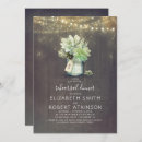 Search for succulent rehearsal dinner invitations Greenery