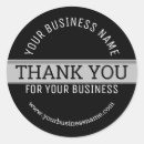 Search for corporate thank you stickers Black and white