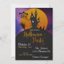 Search for purple halloween invitations Haunted house