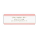 Search for pink and brown return address labels Stripes