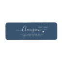 Search for stone return address labels Blue
