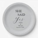 Search for she said yes plates Engagement