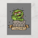 Search for trashed postcards Sesame street