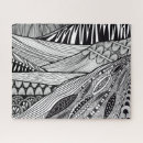 Search for black and white abstract art puzzles Landscape